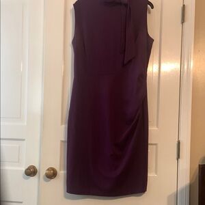Elegant Purple Sleeveless Dress